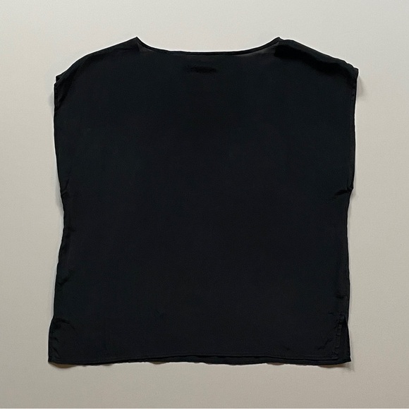 Black Silk Top - Picture 3 of 3